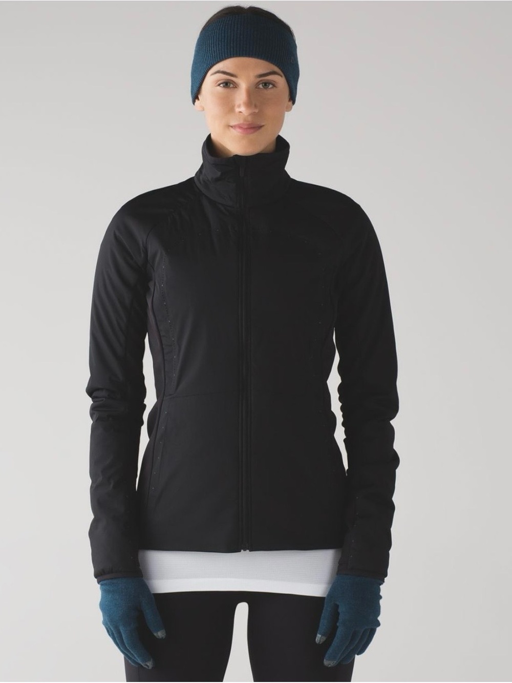 Lululemon run for cold puffer jacket black size 10